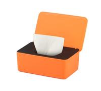 Wet Wipes Storage Box, Wet Wipes Box, Wipes Dispenser Holder Case Boxes, Toilet Tissue Paper Napkin Container Box with Lid for Home Office Desk - Green (Orange black-1)