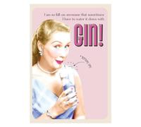 Wet Your Whistle, Funny Birthday Card, …Sometimes I have to Water It Down With Gin! Happy Birthday Card for Her, Multi-Coloured