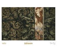 Weta Workshop The Journey to the Labyrinth Art Print Sarah and Hoggle Navigate the Labyrinth Limited Edition 30 x 42 cm
