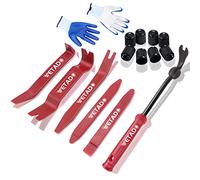 Wetado Auto Trim Removal Tool Set, 16 Pcs Auto Car Trim Tool Kit Plastic Pry Tool Kit for Car, Clip, Audio, Dashboards, Door Panel Window Molding Fastener Remover Tool Kit