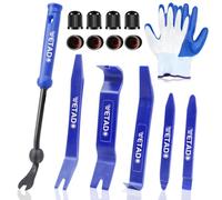 Wetado Auto Trim Removal Tool Set, 16 Pcs Auto Car Trim Tool Kit Plastic Pry Tool Kit for Car, Clip, Audio, Dashboards, Door Panel Window Molding Fastener Remover Tool Kit