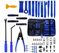 Wetado Trim Removal Tool, 200PCS Trim Tool Auto Removal Kit, Plastic Panel Fastener Removal Tool, Trim Removal Kit for Car/Trim/Panel/Door/Audio,Auto Clip Pliers (Blue+ Orange-200PCS)