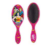 WetBrush Original Detangler, Hairbrush, Ultra Soft Intelliflex Bristles , Justice League Wonderwoman, Batgirl, Supergirl, DC Comics Range, For All Hair Types