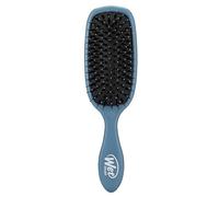 WetBrush Shine Enhancer Brush with Soft Intelliflex and Natural Boar Bristles to Help Distribute Hairs Natural Oils without Breaking Hair, Elemental Blue