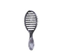WetBrush Speed Dry Detangler With Heat Resistant HeatFlex Bristles and Open Vent Design to Dry Hair Faster, Gentle on All Hair Types, Metallic Marble Collection, Onyx