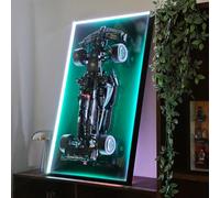 WETCEAOM Display Wall Shelf for Lego 42171 Technic Mercedes-AMG F1 W14 E Performance Racing Car with LED Light, Gift Ideas for Lego Car Wall Mount Display Lover, Only Frame! 50.0 x 80.0 cm