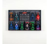 WETCEAOM Display Wallboard Compatible with Lego Speed Champions 10 Car (77242-77251) Wall Mount Display Frame, Space-Saving Mount for Home or Office (Model Not Included)