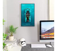 WETCEAOM Display Wallboard Compatible with Lego Technic Aston Martin Valkyrie Car 42208 Wall Mount Display Frame- Showcase 42208 Car as Wall Art, Space-Saving Mount for Home or Office (No Model)
