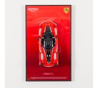 WETCEAOM Display Wallboard Compatible with Lego Technic Ferrari FXX K Car 42212 Wall Mount Display Frame- Showcase 42212 Car Collection as Wall Art, Space-Saving Mount for Home or Office (No Model)