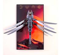 WETCEAOM Display Wallboard for Lego Icons Dune Atreides Royal Ornithopter 10327, Wall Art for Lego Wall Mount Display Frame Lovers, Size:31.5x19.7in, (Model not Included!)