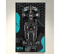 WETCEAOM Display Wallboard for Lego Technic 42171 Mercedes-AMG, Aluminium, Green With White, 29.5x17.7 inches