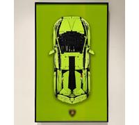 WETCEAOM Display Wallboard for Lego Technic Lamborghini Sián FKP 37 42115, Compatible with Lego Lamborghini Cars, Gift Ideas for Lego Car Wall Mount Enthusiasts,17.7 x 29.5 in, Only Display Wallboard