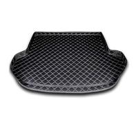 WETCL Car Leather Boot Liner Mats for VW Touareg 2019-2024(no Slide), Cargo Carpet Boot Liner Mat Scratch-Resistant Mat Interior Accessories,A/Black