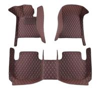 WETCL Custom Car Floor Mats for Nissan Qashqai 2019-2022, Full Coverage Right-Drive All-Weather Waterproof Non-Slip Leather Carpet Cover,Coffee