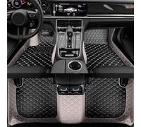 WETCL Custom Car Floor Mats for Skoda KODIAQ 7 Seater, Full Coverage Right-Drive All-Weather Waterproof Non-Slip Leather Carpet Cover,B
