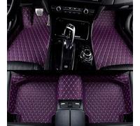 WETCL Custom Car Floor Mats for Toyota C-HR CHR Hybrid 2016-2024, Full Coverage Right-Drive All-Weather Waterproof Non-Slip Leather Carpet Cover,Purple