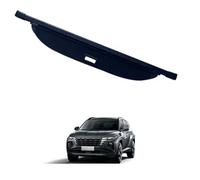 WETCL Rear Trunk Parcel Shelf for Hyundai Santa Fe 2006-2010, Car Trunk Retractable Cargo Cover Waterproof Rear Trunk Curtain Shelves Accessories,Leather material