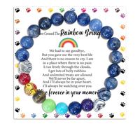 WETDNGQI Inspirational Birthday Gifts Healing Stone Bracelets for Women Best Sister Girls, 3x3 inches, cats eye