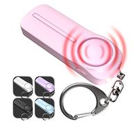 WETEN Self Defense Personal Alarm Keychain - 130 dB Siren Personal Safety Protection Device with LED Light - Safesound Emergency Security Alert Key Chain Whistle for Women, Kids, and Elderly by (pink)