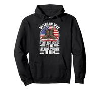 Weteran Wife It's Not Just A Status It's My Life Long Promis Pullover Hoodie