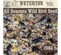 Weterton Feeds Premium All-Season Wild Bird Seed with Aniseed, 20 kg | High-Energy UK-Grown Wild Bird Food to Attract Small Garden Birds