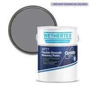 Wethertex Ap77 Smooth Masonry Paint 5Ltr Flint Grey