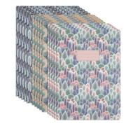 WETLOTEE 15 Pack A4 Writing Pad, Forest Whispers Collection, 3 Unique Designs (5 Pads Each), Versatile Blank Notepad with Line/Grid Guide Sheet, Bulk Stationery