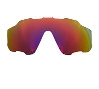 Wetnenss Replacement Lenses for Oakley Jaw-breaker OO9290 Sunglass/1.5mm polarized/easy to install (dark red)