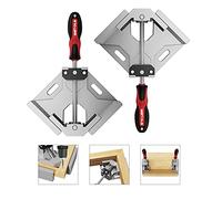 WETOLS Corner Clamp 2pcs 90 Degree Right Angle Clamp with Adjustable Aluminum Alloy Swing Jaw, Single Handle Clamps for Woodworking, Photo Framing, Gifts for Men Dad