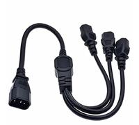 WeTop PDU UPS Server C14 to 3 x C13 Y Type Split Kettle Lead IEC Power Extension Cable for Home Appliance PC Computer Monitor Stage Lights