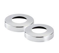 WETOZON Stainless Steel Pool Ladder Escutcheon Plates - 2Pack, 1.9" Outer Diameter Pool Ladder Pool Handrail Escutcheon Plate Fits for Tubing Pool Handrail Covers for Swimming Pool or Spa Handrail