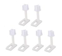 WETPET 6Pcs DIY Plastic Toilet Screws Fixings Fit Toilet Seats Hinges Repair Tools Type&Size:5 4.4X2.4cm