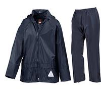 Wetplay PlayPac Kids Childs Boys Girls Waterproof Jacket & Trousers Suit for (11-12 Years, Navy Blue)