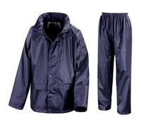 Wetplay PlaySet Childrens Waterproof Jacket & Trousers Suit Childs Kids Boys Girls (7-8 Years, Navy Blue)