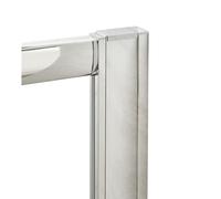 Balterley Shower Extension Profile Kit for Enclosure, Durable Aluminium Chrome Shower Screen Extension Kit, Wall Adjustment Kit - 20 x 49 x 1850mm (Chrome)