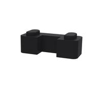 Wetroom Accessories Screen Support Foot - Satin Black