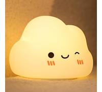Wetry Cloud Night Light for Kids, Baby Girl Gifts, Newborn Nursing Lamp Rechargeable, Dimmable, 30 Minutes Timer, Colour Changing