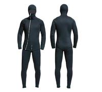 Wetsuit 7MM Long Sleeve Fission Hooded 2 Pieces Of Neoprene Snorkeling WetSuit Men Scuba Keep Warm(XXL180-185cm75-82kg)
