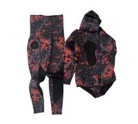 wetsuit men 3.0MM Camo Wetsuit 2 Piece Set for Diving Fishing Spearfishing(MY018,S)