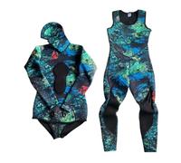 wetsuit men 3.0MM Camo Wetsuit 2 Piece Set for Diving Fishing Spearfishing(MY024,M)