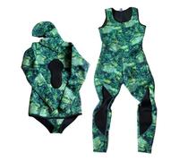 wetsuit men 3.0MM Camo Wetsuit 2 Piece Set for Diving Fishing Spearfishing(MY164,XL)