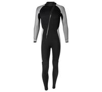 wetsuit men Mens 3mm Neoprene One-Piece Thermal Wetsuit Long Sleeve Front Zipper Swim Beach Jumpsuit for Swimming Surfing Snorkeling Diving(Black Gray,Green)
