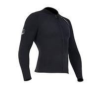 Wetsuit Top Women Men 2MM Neoprene Wetsuit Jacket Long Sleeve Diving Surfing Top, 3MM 1.5MM Wetsuits Shirt Vest Scuba Swimming Snorkeling Suit Swimsuit Warm Front Zip for Water Sports (2mm Men, XXL)