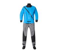 Wetsuit Waterproof 3 Layer Drysuit for Men, Latex Neck, Wading for Kayak Canoe, Mountain Riding Water Sport Wader, 1 Piece(Blue,XXXL)