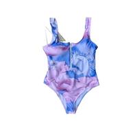 Wetsuit Women Front Zip Up Backless One Piece Swimsuit Beach Swimwear One-piece Swimming Suit For Women Summer Trend Beachwear(Color 19,L)
