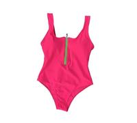 Wetsuit Women Front Zip Up Backless One Piece Swimsuit Beach Swimwear One-piece Swimming Suit For Women Summer Trend Beachwear(Color 18,XL)