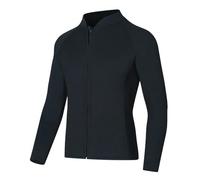 Wetsuits Men Women's 3mm Neoprene Wetsuit Couple Split Two Pieces Long-sleeve Top Pants Warm(Black top,XL)