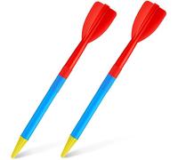 Wettarn 2 Pcs 300 Gram Training Javelin Track and Field Javelins Soft Plastic Javelin for Kids Adults School Competition Throwing Practice Indoors or Outdoors Equipment, Red Blue Yellow
