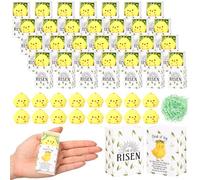 Wettarn 24 Sets Easter Gifts Little Chicks Stress Balls with He is Risen Boxes for Easter Basket Stuffers Church Religious Christian Party Favors