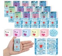 Wettarn 30 Sets Inspirational Gifts Ice Cube Stress Balls with Support Gift Boxes You're The Coolest Party Favors for Adults Office Prizes Relief Desk Decor